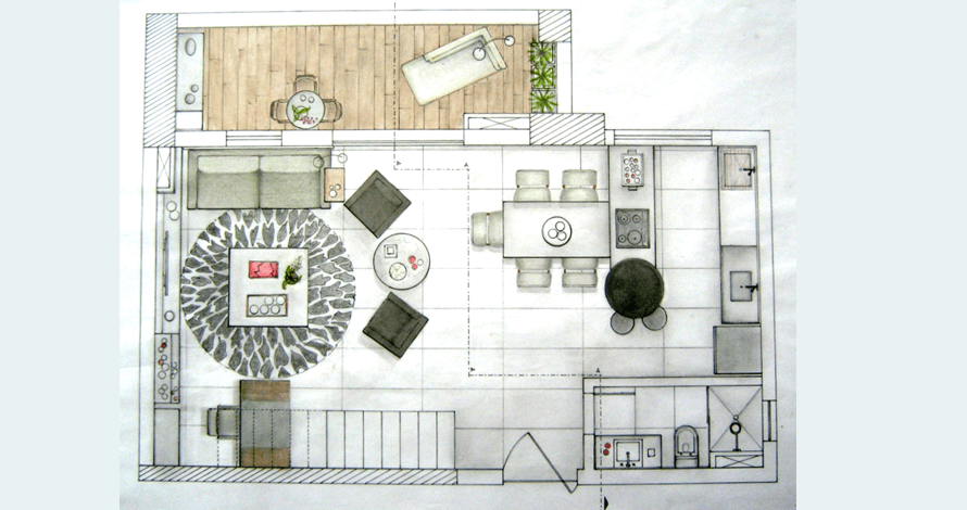 Trabalho da Aluna Maria do Carmo B. Ferracini – Design de Interiores