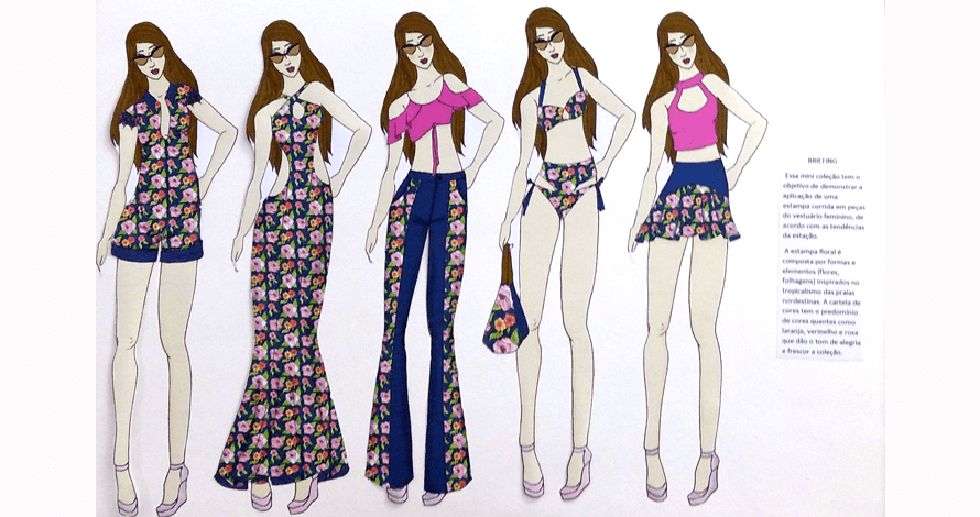 Trabalho da Aluna Talita Holanda – Design de Estampas