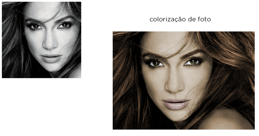photoshop colorir foto de rosto de mulher