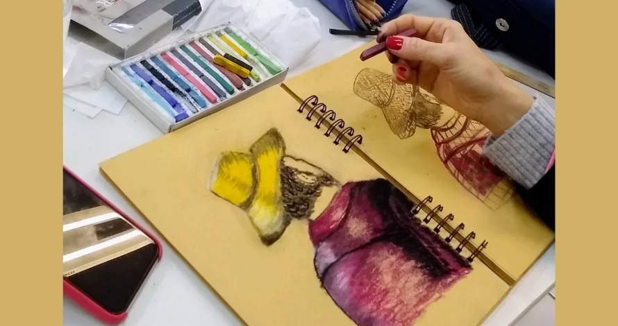 Ana Paula Hinirallow – Desenho em Atelier – pastel seco