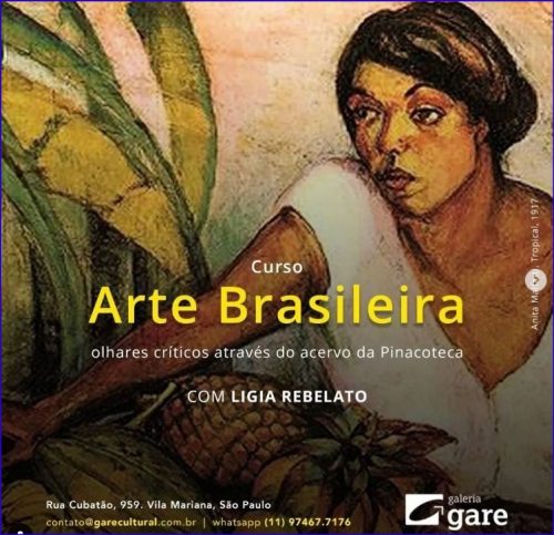 Curso Arte Brasileira com visita ao acervo da Pinacoteca SP