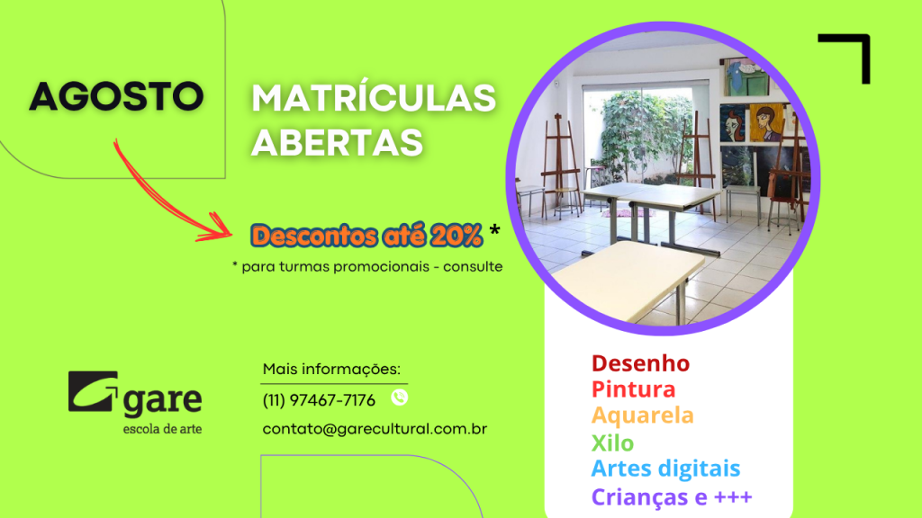 turmas agosto cursos de arte